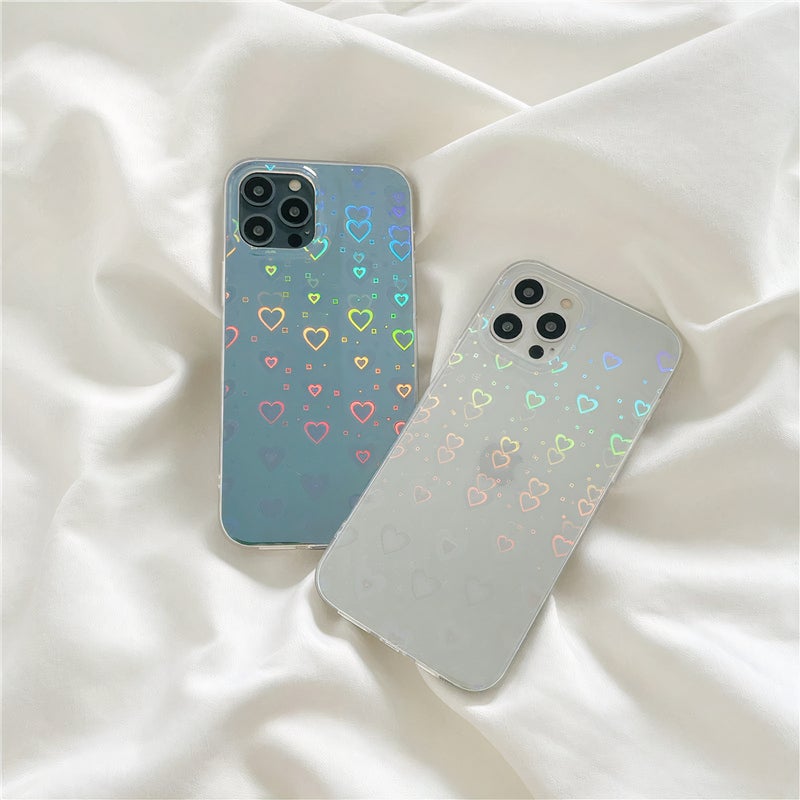 Holographic Hearts Case